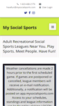 Mobile Screenshot of mysocialsports.com